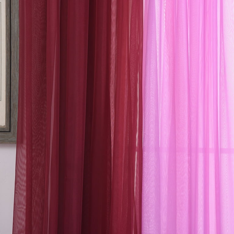 Pure Color Single Plain Tulle Voile Net Curtain Sheer Panels Slot Curtains Top Pure Color Single Plain Tulle Voile Net Curtain Sheer Panels Slot Curtains Top